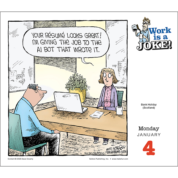 Work is a Joke! 2027 Boxed Daily Calendar - Image 4