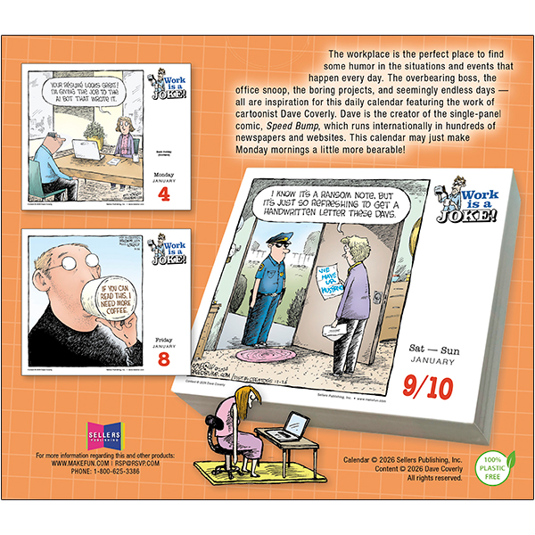 Work is a Joke! 2027 Boxed Daily Calendar - Image 2